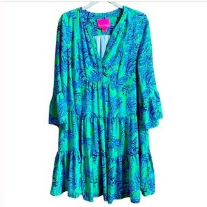 Lilly Pulitzer Gabriel Tiered Tunic Dress SZ 4